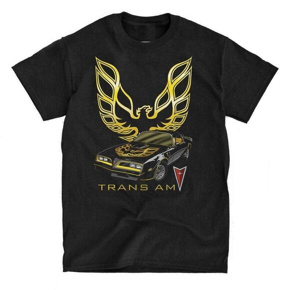 Other - Pontiac Firebird Trans Am 1978 Black Graphic T Shirt Muscle Car Retro Tee